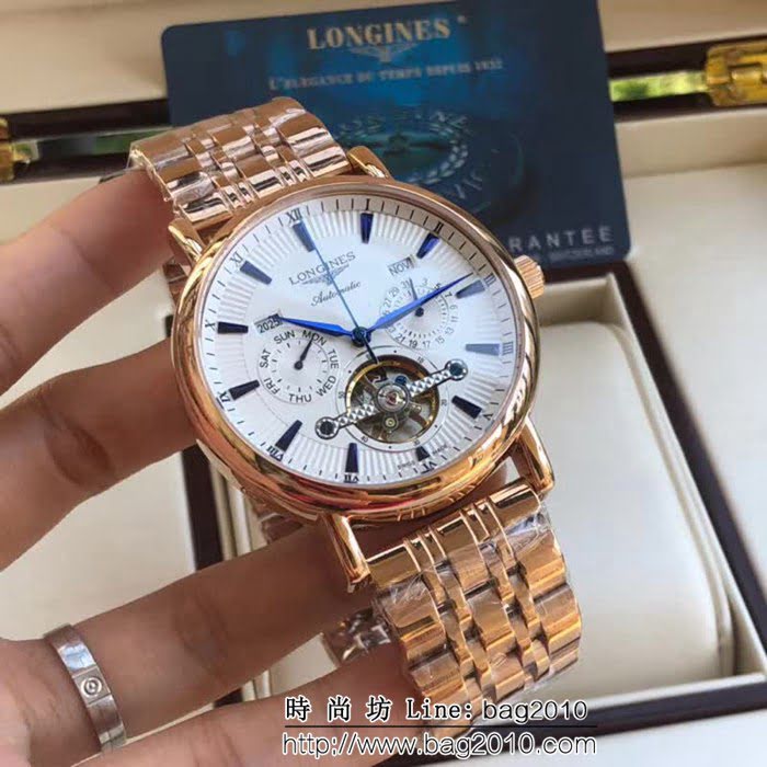 LONGINES浪琴 獨家首發多功能新款 精品男士腕表 WSS1685